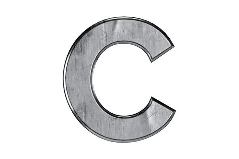 Letters made of metal Stock Illustration