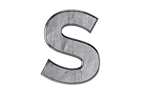 Letters made of metal Illustrazione stock