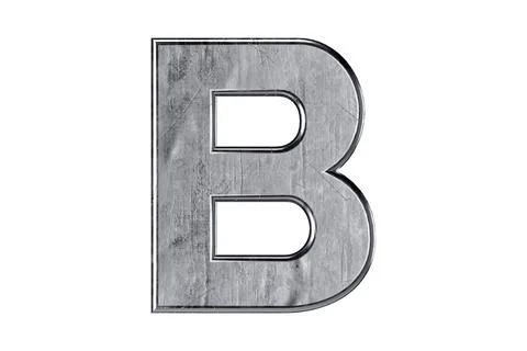 Letters made of metal Illustrazione stock