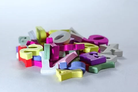 Letters mixture Stock Photos