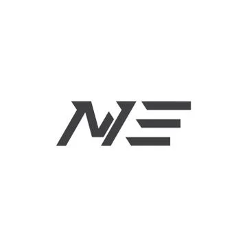 Letters ne simple motion design logo vector Stock-Illustration