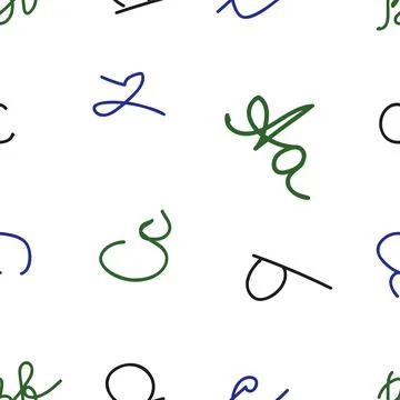 Letters pattern Stock Illustration