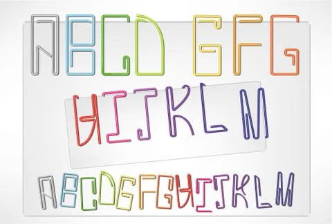 Letters pin Stock Illustration