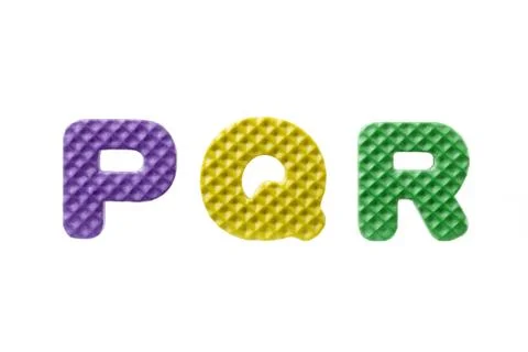 Letters on a rubber puzzle Stock Photos