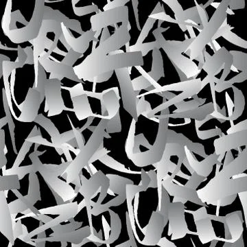 Letters seamless pattern Stock Illustration