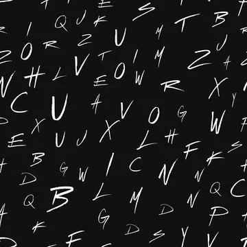 Letters seamless pattern Stock-Illustration