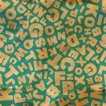 Letters. Seamless pattern. Letters. Seamless abstract background. Abstract... Foto stock