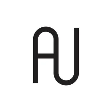 Letters an simple logo vector Illustrazione stock