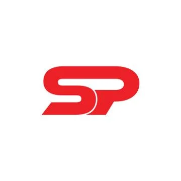 Letters sp linked logo vector Illustrazione stock