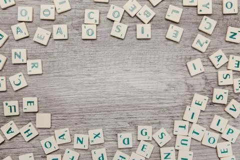 Letters with space middle. High quality beautiful photo concept Stock Photos