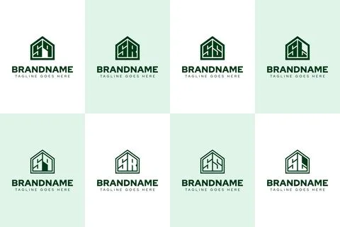 Letters SQ SR SS ST Home Luxury Logo, construction, or interior design Stock Illustration