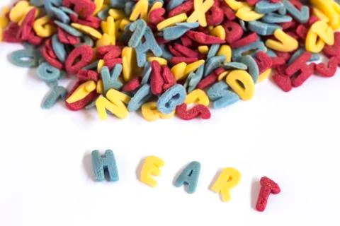 Letters sugar Stock-Fotos