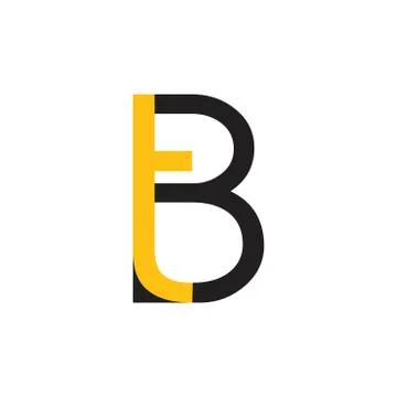 Letters tb simple logo vector Stock Illustration