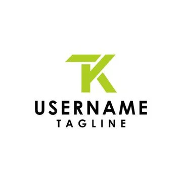 Letters tk logo Stock Illustration