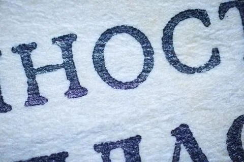 Letters under the microscope Stock Photos