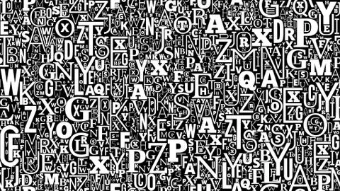 Letters vector background Stock Illustration