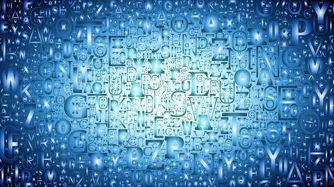 Letters vector background Stock Illustration