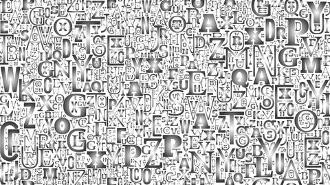 Letters vector background Stock Illustration