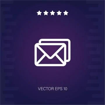 Letters vector icon Stock Illustration