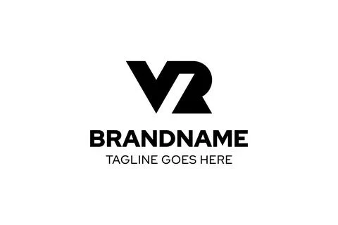 Letters VR Monogram Modern Logo, symbolizing innovation, versatility, and c.. Ilustração Stock