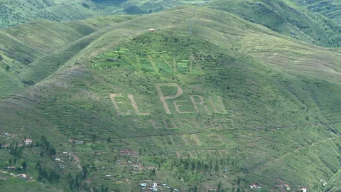 Letters Written on the Mountains of Cusco Stock-Footage 327573096