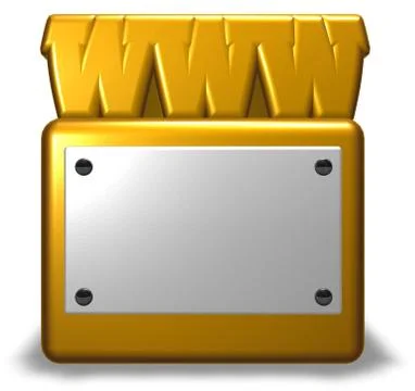 Letters www on socket - 3d rendering Stock Illustration