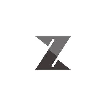 Letters z linked arrow simple colorful arrows logo vector Stock Illustration