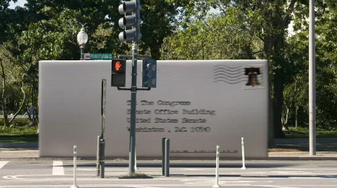 Letters_Message to Washington_B Stock Footage 848720