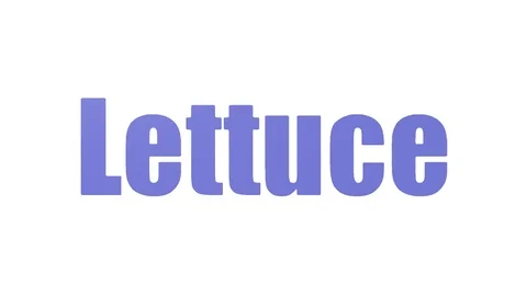 Lettuce Animated Tagcloud Isolated Stock Footage 107221281