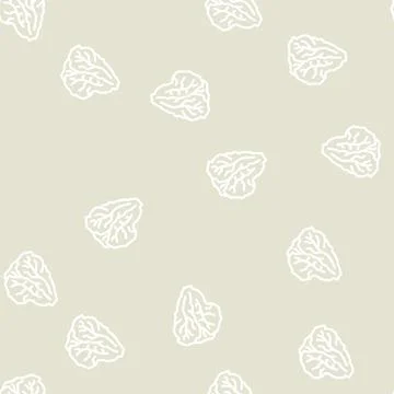 Lettuce green line vector seamless pattern Ilustración de archivo