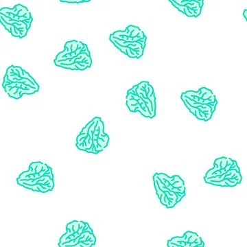 Lettuce green vector seamless pattern Ilustración de archivo