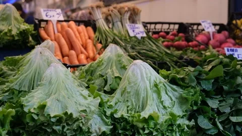 Lettuce at the grocery store Stock Footage 170830242