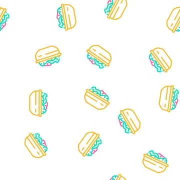 Lettuce leaves vector seamless pattern Illustrazione stock