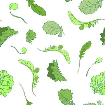 Lettuce pattern Stock Illustration
