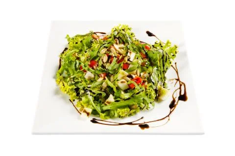 Lettuce on a plate Foto stock