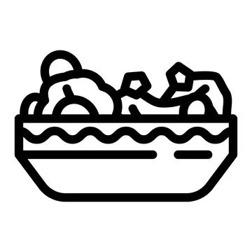 Lettuce radish line icon vector illustration Stock Illustration