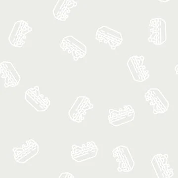 Lettuce radish line vector seamless pattern 스톡 일러스트