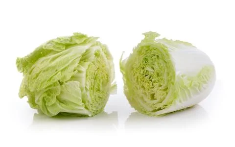 Lettuce on white background Stock Photos