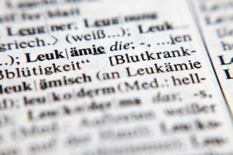 Leukämie - Hyperleukozytose Stock Photos