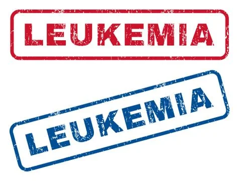 Leukemia Rubber Stamps Stock Illustration