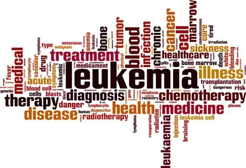 Leukemia word cloud Stock Illustration