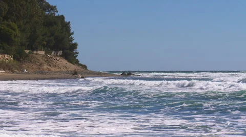Levanta waves on Mediterranean,Andalucia Vidéo 47690033