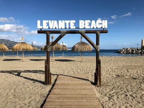 Levante Beach Foto stock