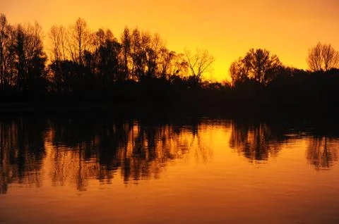 Levé de soleil Stock Photos