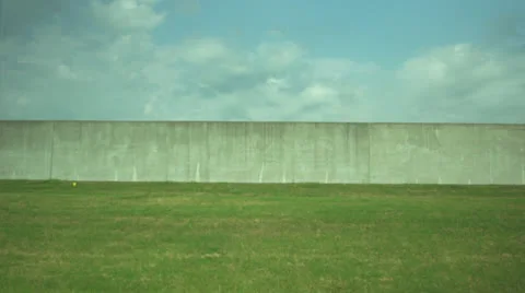 Levee Wall - Tracking Shot Vídeos de archivo 26746838