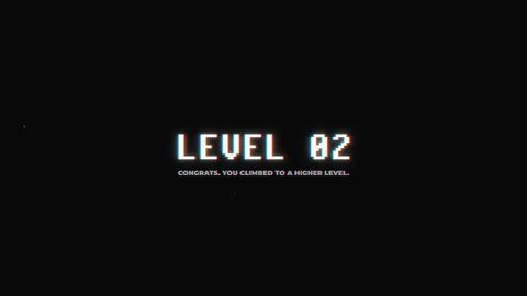 Level 02. Congrats. You Climbed to a Higher Level. Stock Illustration