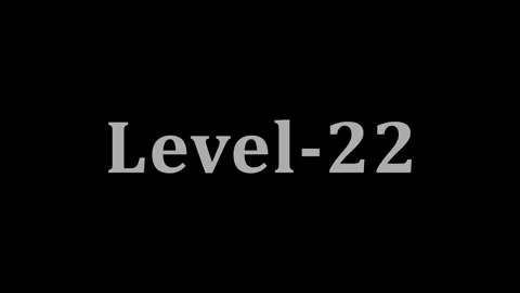 Level 22 text overlay motion graphic on black background, minimal design fo.. Vidéo 337805086