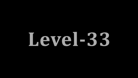 Level-33 text with subtle animation, video game stage number, gaming challeng Vídeo Stock 337805072