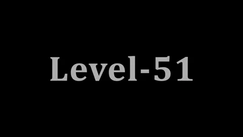 Level-51 title animation in a minimalist aesthetic, concept of game progres.. Stock Footage 337805052