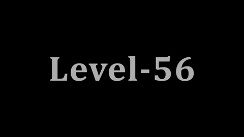 Level-56 text animation on black background with motion graphics and dynami.. Stock Footage 337805040